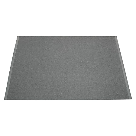 SKILCRAFT® Anti-Skid Indoor/Outdoor Floor Mat, 3' x 5', Slate Gray (AbilityOne 7510-01-392-5283)