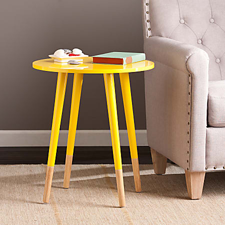 Southern Enterprises Laney Accent Table, Yellow Accent Table Living Room