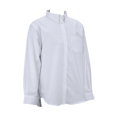 Royal Park Ladies Uniform, Long-Sleeve Oxford Polo Shirt, Small, White