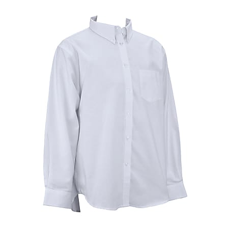 Royal Park Ladies Uniform, Long-Sleeve Oxford Polo Shirt, Large, White