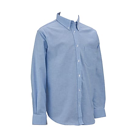 Royal Park Ladies Uniform, Long-Sleeve Oxford Polo Shirt, Medium, Blue