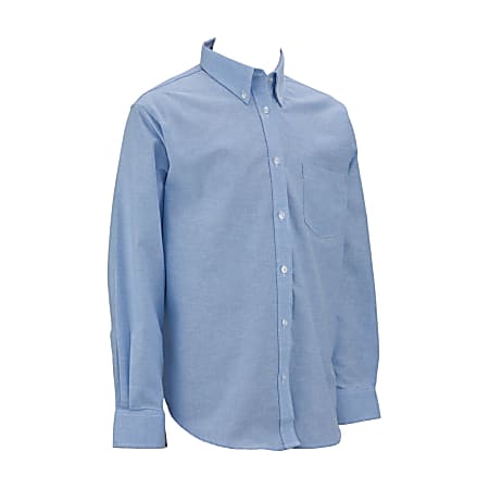 Royal Park Ladies Uniform, Long-Sleeve Oxford Polo Shirt, X-Large, Blue