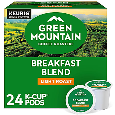 Green Mountain Coffee Roasters® Single-Serve Coffee K-Cup®, Breakfast Blend, 96 Count (4 Packs of 24)