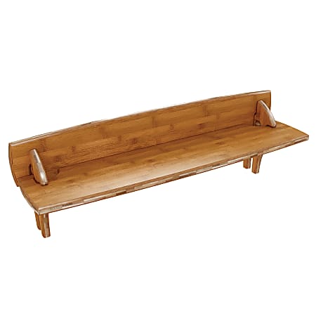 Legare Sustainable™ Bamboo 29" Accessory/PDA Desk Shelf, Carbonized Amber