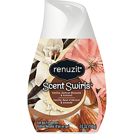 Renuzit Swirls Air Freshener - 7 fl oz (0.2 quart) - Vanilla, Apricot Blossom, Almond Scent Swirls - 30 Day - 1 Each