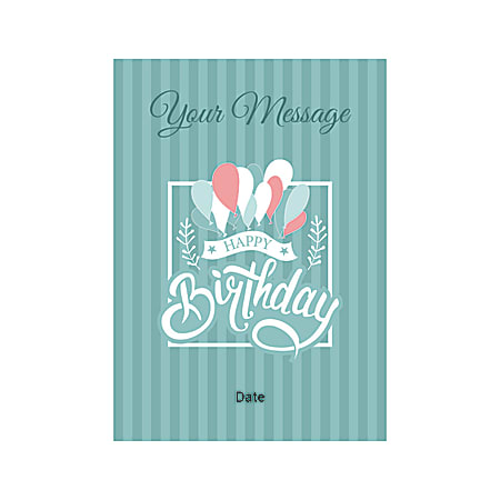 VERTICAL BIRTHDAY BALLOONS