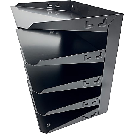 Huron Horizontal Slots Desk Organizer - 5 Compartment(s) - Horizontal - 12 Huron Horizontal Slots Desk Organizer - 5 Compartment(s) - Horizontal - 12