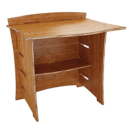Carbonized store bamboo desk