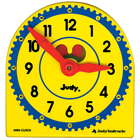 Judy® Clock Plastic Class Pack, 5" x 5", Pack Of 6