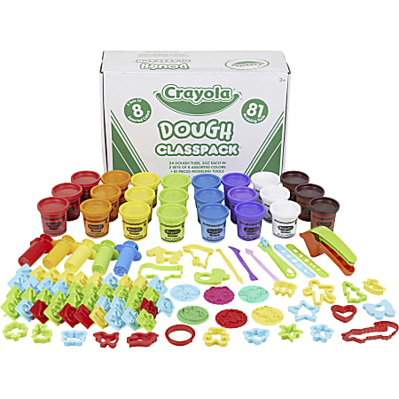 Crayola® Dough And Modeling Tools Classpack, Assorted Colors