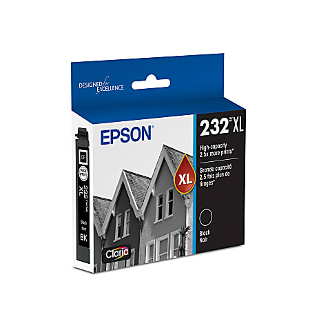 Epson® Claria T232XL High-Yield Black Ink Cartridge, T232XL120-S