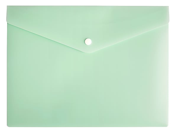 Office Depot® Brand Poly Envelope, 1/2" Expansion, Letter Size, Mint