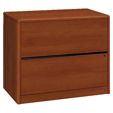 HON® 10700 20"D Lateral 2-Drawer File Cabinet, Cognac