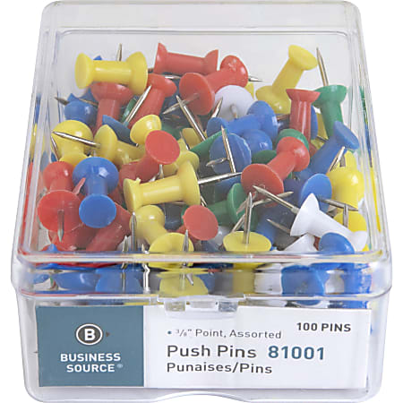 Metal Push Pins - Box Of 100