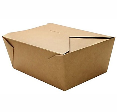 Karat Fold-To-Go Boxes, 110 Oz, Kraft, Case Of 160 Boxes