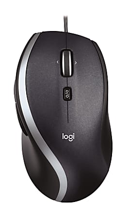 Logitech® M500 Corded Laser Mouse With Hyperscroll, black