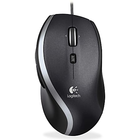 Logitech M500 Corded Laser Mouse With Hyperscroll black - Office Depot