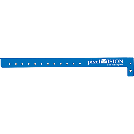 Custom 3/4" Super Plastic Wristbands, 0.44" x 12", Set Of 250 Wristbands