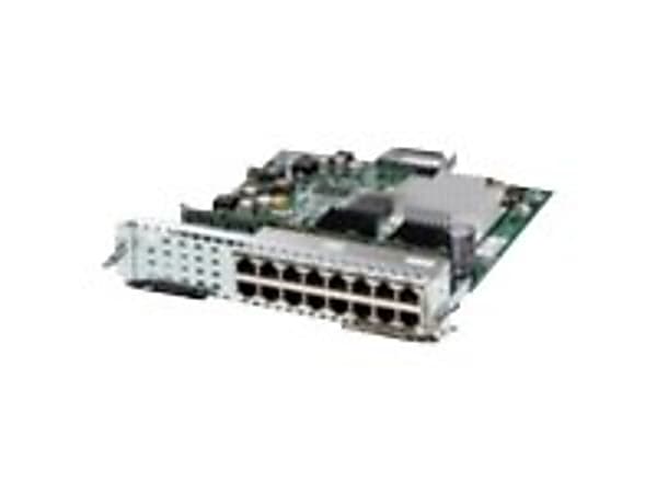 Cisco Enhanced EtherSwitch Service Module Advanced - Switch - L3 - managed - 15 x 10/100 + 1 x 10/100/1000 - plug-in module - PoE - for Cisco 2911, 2921, 2951, 3925, 3945; Catalyst 2960-24, 2960-48, 3560E-24, 3560E-48