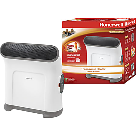 Honeywell HZ-850 ThermaWave Heater - Ceramic - Electric - 750 W to 1500 W - 2 x Heat Settings - 1500 W - 12.50 A - Portable - White, Gray