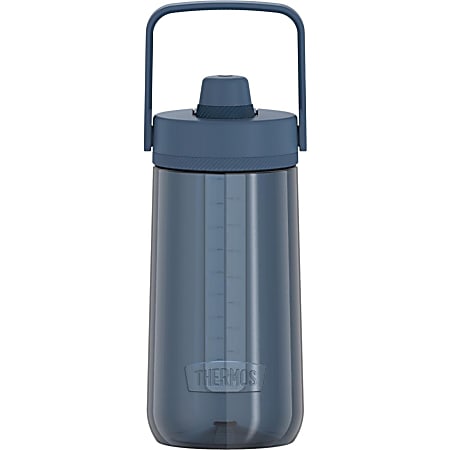 Thermos 40-Ounce Guardian Hard Plastic Hydration Bottle with Spout (Slate Blue) - 1.25 quart - Slate Blue, Blue - Plastic, Tritan