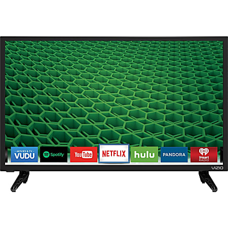 VIZIO D D24-D1 24" Smart LED-LCD TV - Black - Edge LED Backlight - DTS Studio Sound, DTS TruVolume