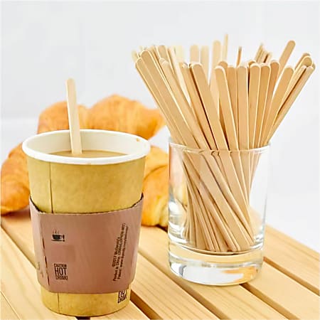 Genuine Joe Wooden Stirrers - 7 Genuine Joe Wooden Stirrers - 7