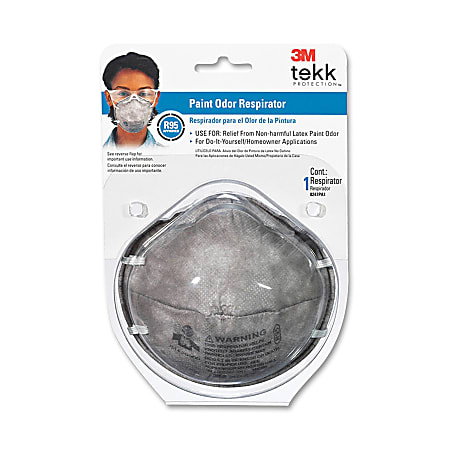 3M R95 Latex Paint And Odor Respirator, Safety Mask, White