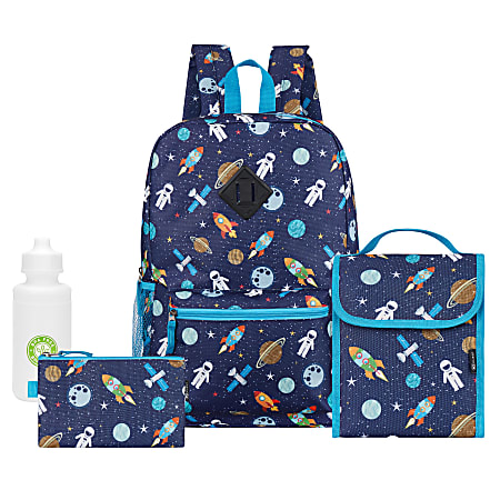 Quest 4-Piece Backpack Combo, Navy Space