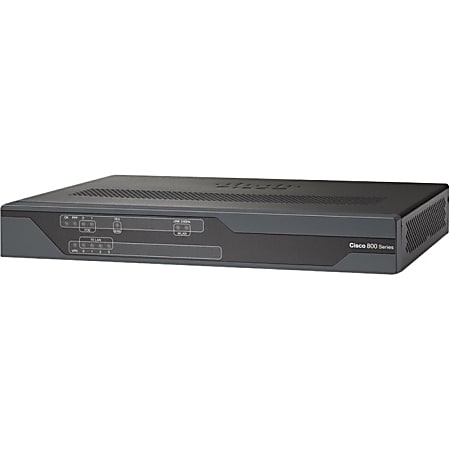 Cisco 881W Wi-Fi 4 IEEE 802.11n  Wireless Integrated Services Router - 2.40 GHz ISM Band - 3x Antenna(3x Internal) - C881W-A-K9