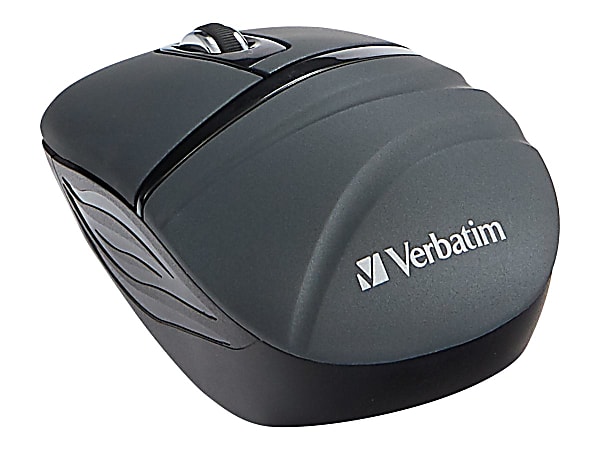 Verbatim Wireless Mini Travel Mouse - Commuter Series - mouse - optical - 3 buttons - wireless - 2.4 GHz - USB wireless receiver - graphite