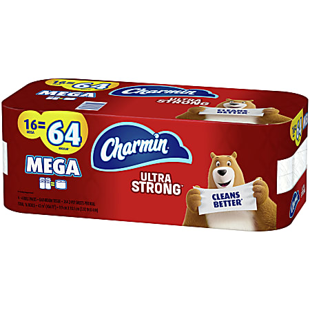 Charmin Ultra Strong 2 Ply Toilet Paper 264 Sheets Per Roll Pack Of 16 ...