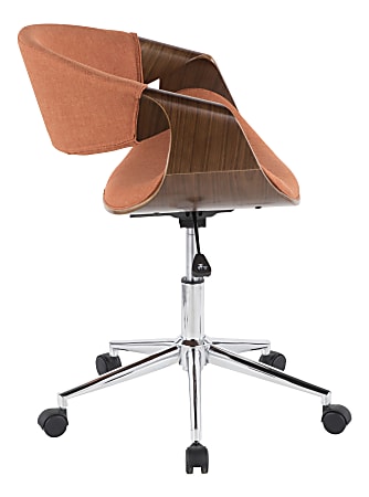LumiSource Curvo Mid Century Modern Mid Back Chair