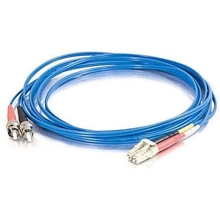 C2G 3m LC-ST 50/125 OM2 Duplex Multimode PVC Fiber Optic Cable - Blue - Patch cable - LC multi-mode (M) to ST multi-mode (M) - 3 m - fiber optic - duplex - 50 / 125 micron - OM2 - blue