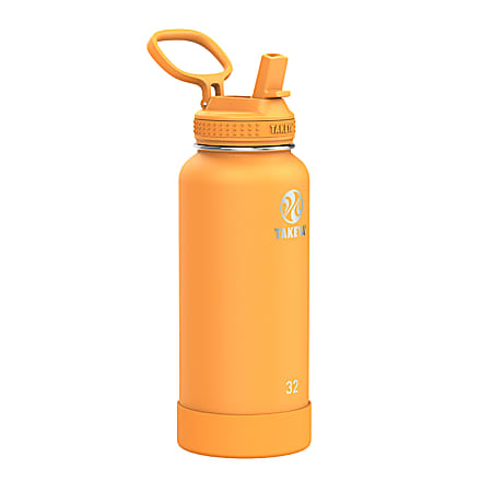 Takeya Actives Straw Reusable Water Bottle, 32 Oz, Honeycomb