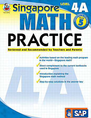 Common Core Math Practice Workbook, Math Level 4A, Grade 5