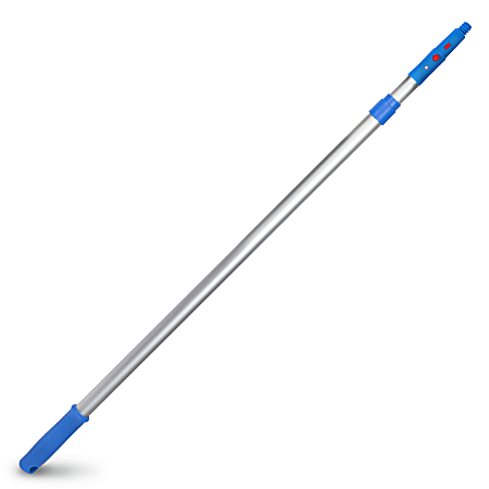 Gritt Commercial Telescopic Pole, 6', Blue/Silver