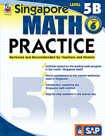 Common Core Math Practice Workbook, Math Level 5B, Grade 6