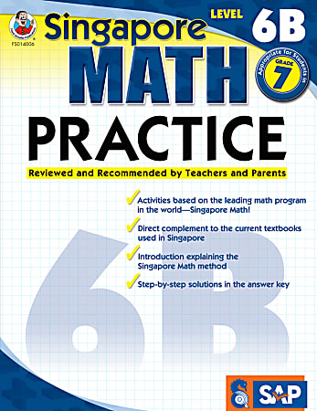 Common Core Math Practice Workbook, Math Level 6B, Grade 7