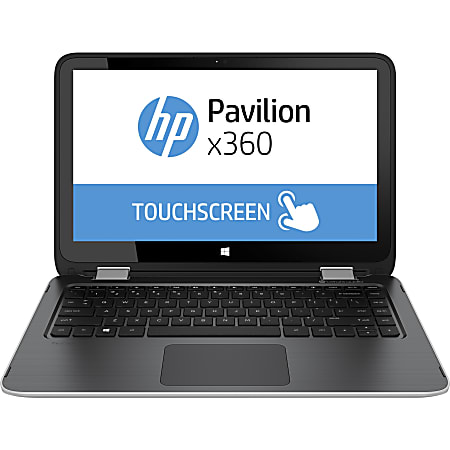 HP Pavilion x360 13-s000 13-s067nr 13.3" LCD 2 in 1 Notebook - Intel Core i3 (5th Gen) i3-5010U Dual-core (2 Core) 2.10 GHz - 4 GB - 500 GB HDD - Windows 8.1 - 1366 x 768 - Convertible - Sunset Red, Titan Silver