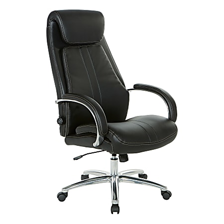 Office Star™ Pro-Line II™ Bonded Leather High-Back Deluxe