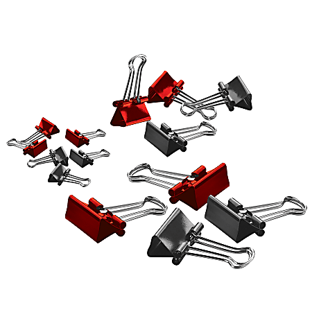 Office Depot Brand Binder Clips Small 34 Wide 38 Capacity Assorted