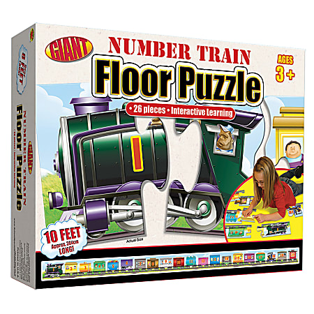 Carson-Dellosa Brighter Child Floor Puzzle, Number Train