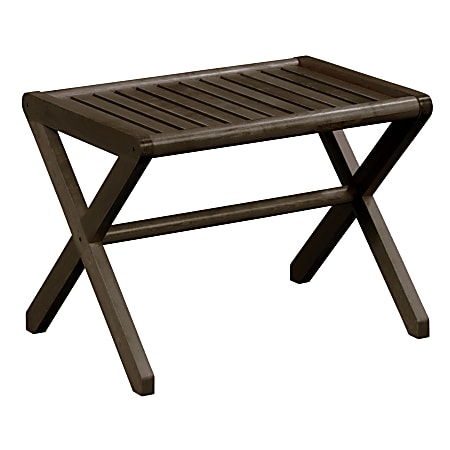 New Ridge Home Goods Abingdon Bench, Espresso