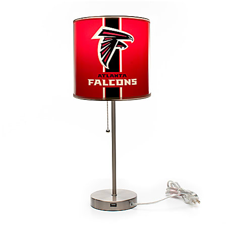 Imperial NFL Table Accent Lamp, 8”W, Atlanta Falcons