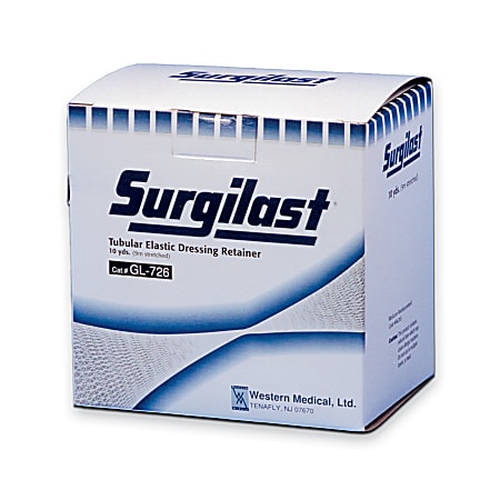Derma Sciences Surgilast® Tubular Elastic Bandage Retainer, Chest/Back/Perineum/Axilla, Size 8, Medium, 32 1/2" x 25 Yd.