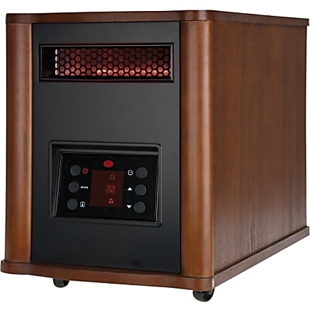 Holmes HRH7403ERE-DM 1500 Watt Infrared Console Heater with Wood Housing