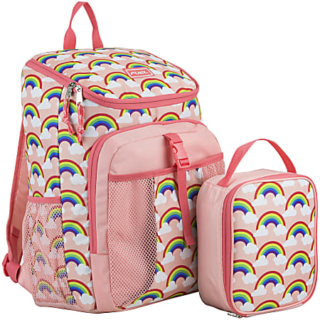 Rainbow backpack and lunchbox best sale
