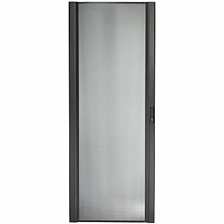 APC NetShelter SX 45U 600mm Wide Perforated Curved Door Black  Black  45U Rack Height  80.5"H x 23.6"W x 1.4"D