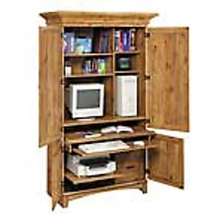 Sauder® Bishop Pine Computer Armoire